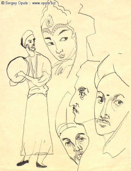 Узбекские лица.1980-е годы