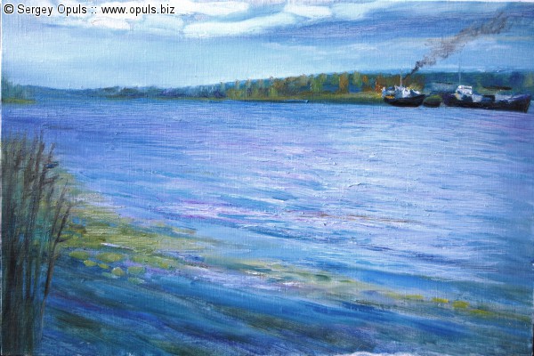 На реке Луге. 2013