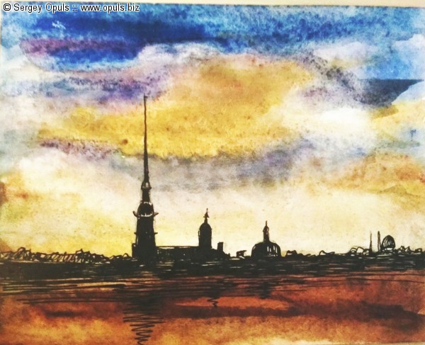 Петербург белой ночью