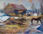 "Весна на средней Волге. Триптих. Правая часть." "Весна на средней Волге. Триптих. Правая часть."