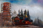 "Февральский полдень на Никольском скиту" "Февральский полдень на Никольском скиту"
